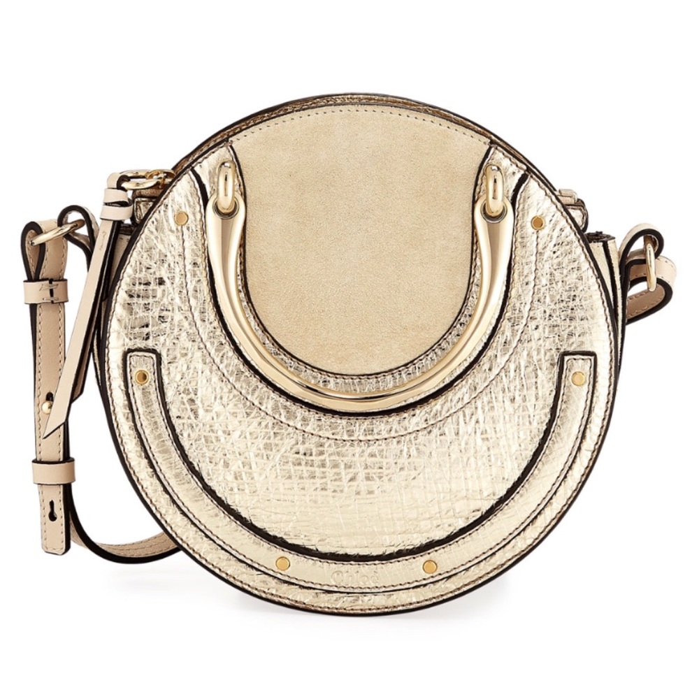 NWT Chloe Pixie Mini Metallic Crossbody Bag